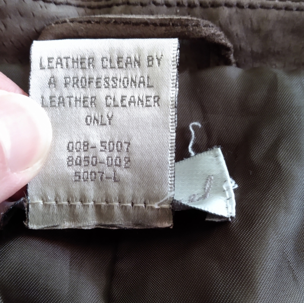 Spiegel Suede Leather Blazer, M - Picture 9 of 9